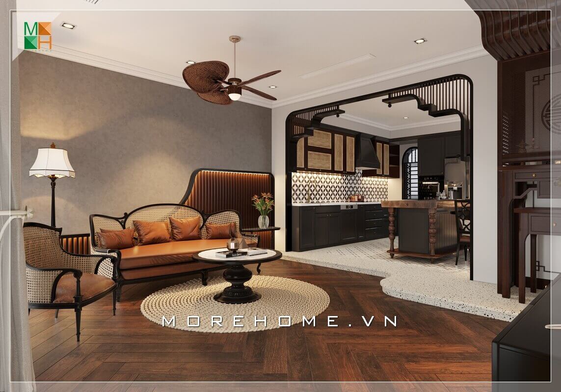 Gợi ý mẫu thiết kế phòng khách đẹp mang phong cách rất ấn tượng phù hợp cho không gian nhà phố, chung cư, biệt thự. Thiết kế nội thất phòng khách chung cư