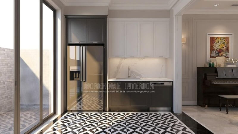 Trang trí nội thất phòng bếp chung cư phong cách hiện đại Thiết kế nội thất phòng bếp