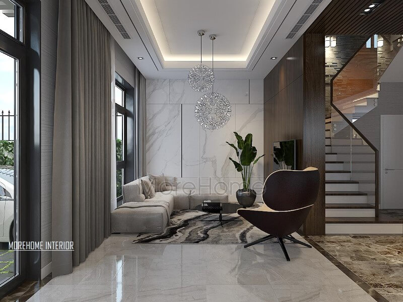Trang trí nội thất phòng khách hiện đại, đẹp cho biệt thự, nhà phố. Thiết kế phòng khách biệt thự