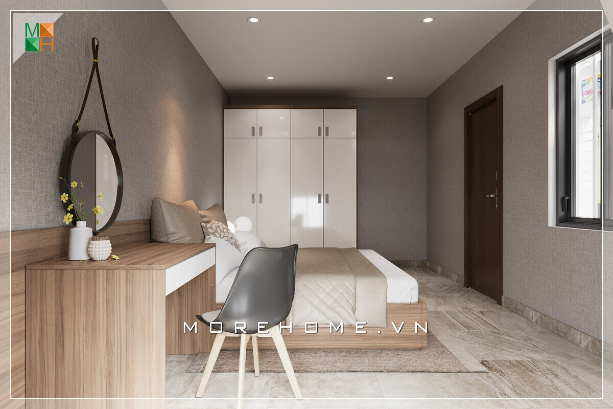 Mẫu thiết kế Nội thất phòng ngủ tiện nghi và sang trọng cho chung cư Mẫu nội thất chung cư đẹp
