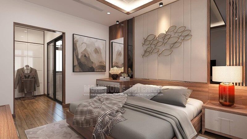 Bạn đang cần tham khảo mẫu thiết kế phòng ngủ đẹp cho con trai lớn, không gian phòng ngủ khép kín theo phong cách hiện đại với cách trang trí khoa học, độc đáo trong biệt thự Vinhomes Imperia Hải Phòng là một gợi ý khá ấn tượng.