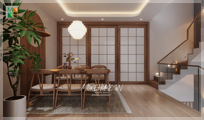 Đặt những chậu cây xanh mang tới không gian sống xanh bầu không khí trong lành dễ chịu thoải mái.