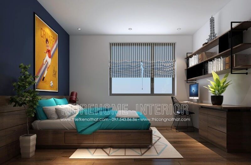 Thiết kế giường ngủ con trai phong cách hiện đại, trẻ trung và vô cùng năng động