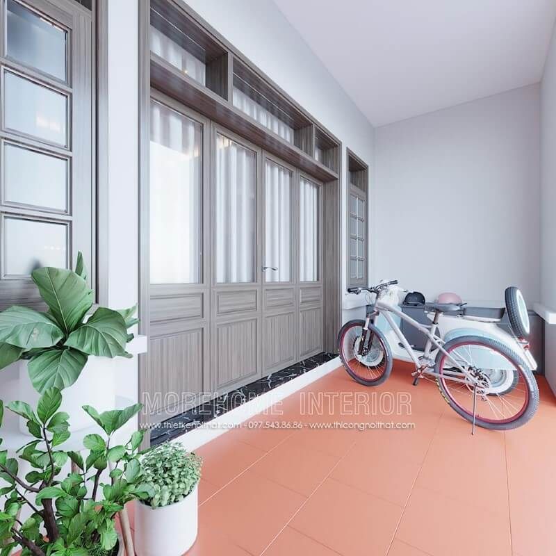 Thiết kế sảnh tầng 1 rộng thoáng tại nhà phố sang trọng